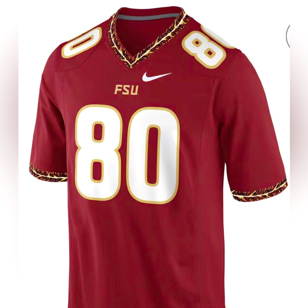 Vintage Nike FSU Garnet Football Game Jersey #80- Sz XXL